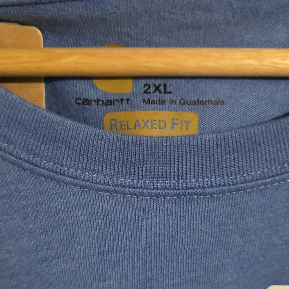 Carhartt Men's Classic Blue Short Sleeve Tee - Picture 3 of 6